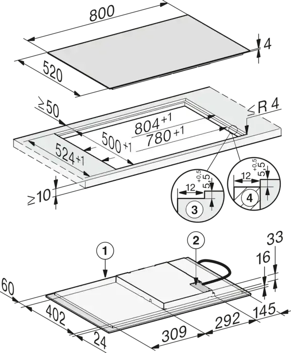 Bếp từ Miele KM 7372 FL