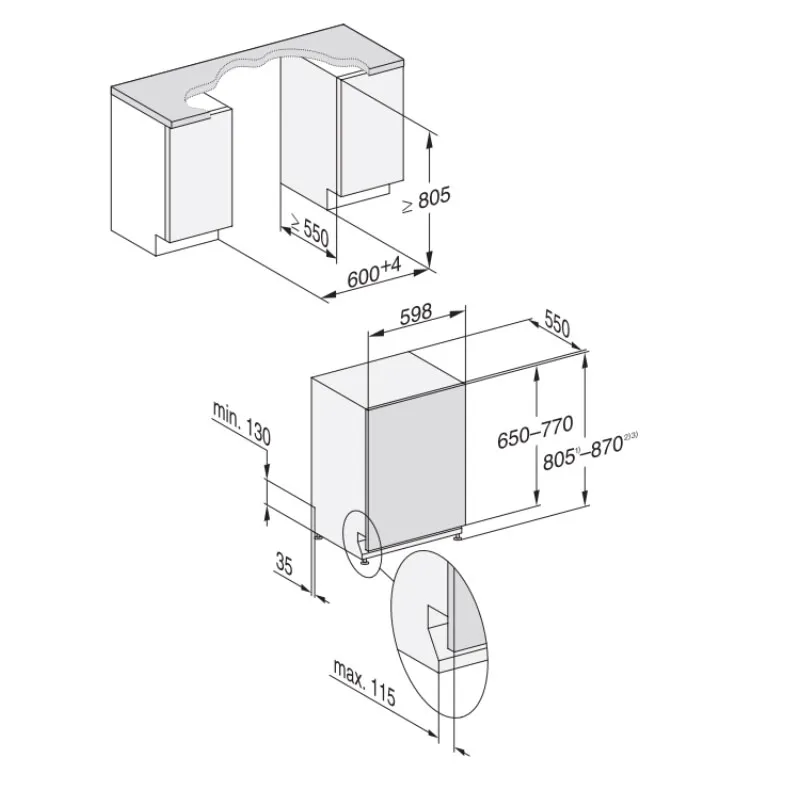 Máy rửa chén âm toàn phần Miele G 5362 SCVi Active Plus S