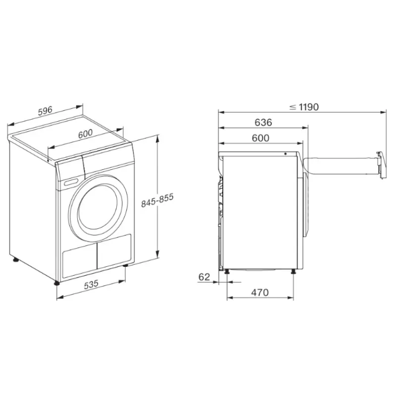 Máy sấy quần áo Miele TCL780WP