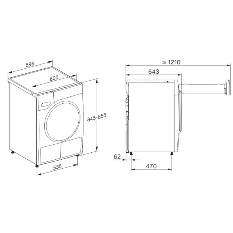 Máy sấy quần áo Miele TWL780WP